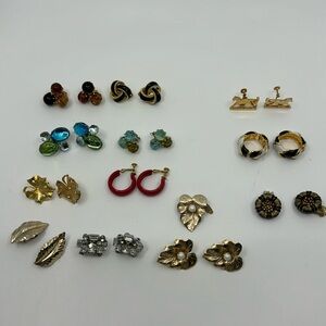 Vintage Jewelry Earrings Lot